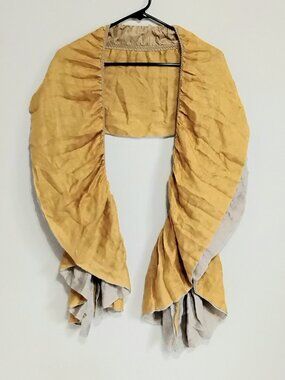 3/$25 Beautiful & Stretchy 52" Relaxed Yellow/Grey Shawl/Wrap NWOT!!